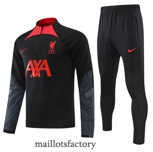 Achat Survetement du foot Liverpool 2022/23 Noir y570