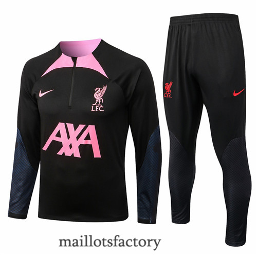 Achat Survetement du foot Liverpool 2022/23 Noir y575