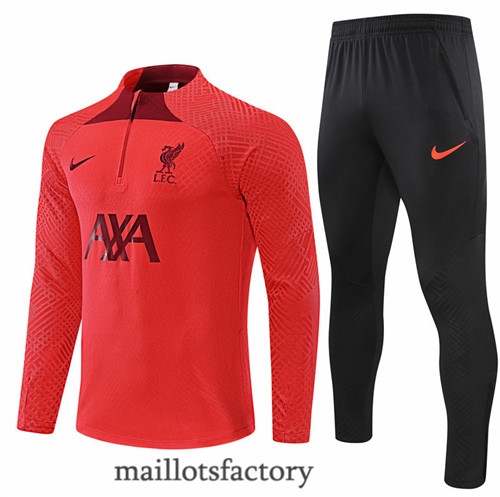 Achat Survetement du foot Player Liverpool 2022/23 Rouge/Noir y580