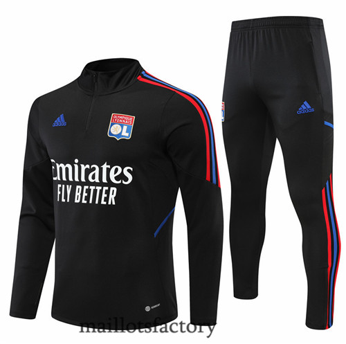 Achat Survetement du foot Lyon 2022/23 Noir y465