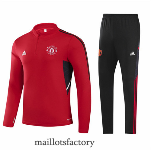 Achat Survetement du foot Manchester United 2022/23 Bleu Marine y591