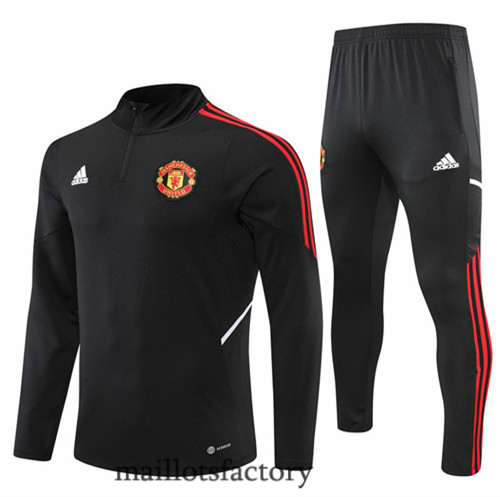 Achat Veste Survetement du foot Manchester United 2022/23 Bleu y593