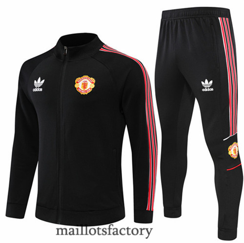 Achat Survetement du foot Manchester United 2022/23 Bleu Marine y596