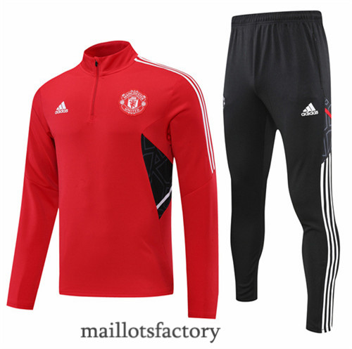 Achat Survetement du foot Manchester United 2022/23 Noir y602