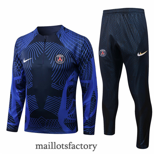 Achat Survetement du foot Paris PSG 2022/23 Bleu Marine y488