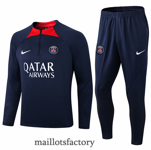 Achat Survetement du foot Paris PSG 2022/23 Bleu Marine y506