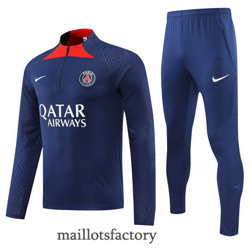 Achat Survetement du foot Player Paris PSG 2022/23 Bleu Marine y511