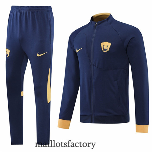 Achat Veste Survetement du foot Pumas UNAM 2022/23 Bleu Marine y402