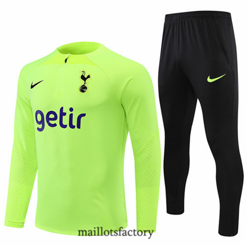 Achat Survetement du foot Tottenham Hotspur 2022/23 Vert/Noir y615