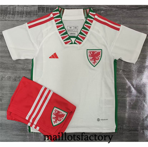 maillotsfactory: Maillot du Pays de Galles Enfant 2022/23 Exterieur fiable