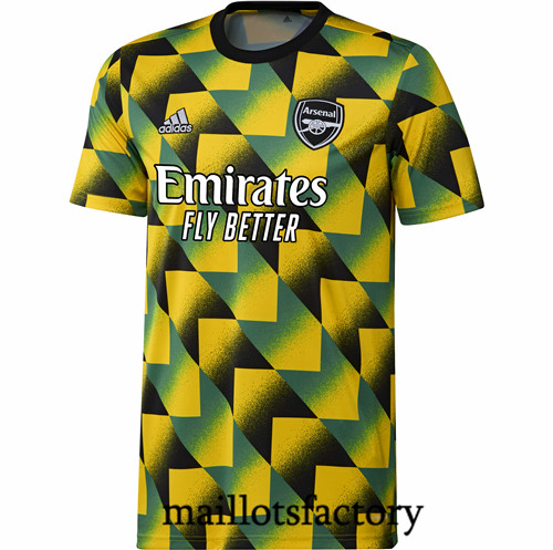 maillotsfactory: Maillot du Arsenal 2022/23 avant match vert jaune fiable