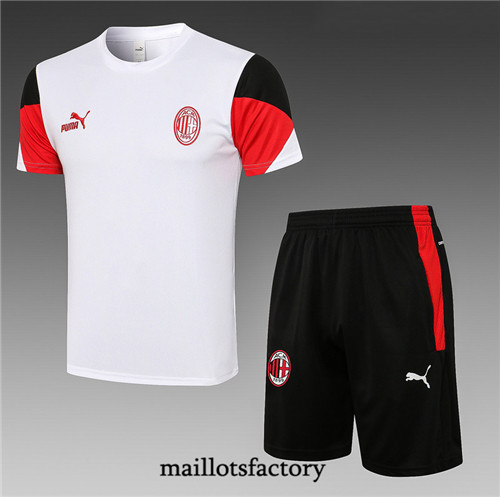 Achat Kit d'entrainement Maillot du AC Milan 2021/22 Blanc