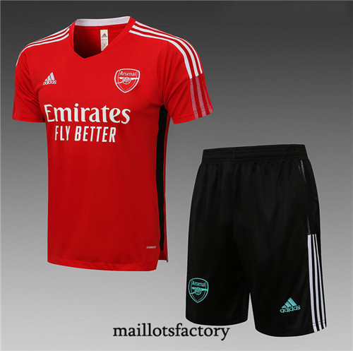 Achat Kit d'entrainement Maillot du Arsenal 2021/22 Rouge