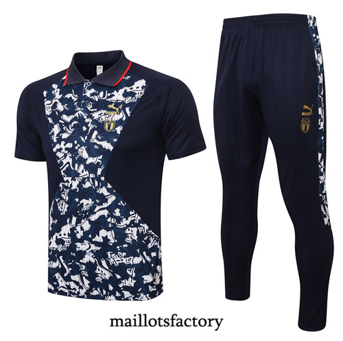 Achat Kit d'entrainement Maillot du Italie Polo 2021/22 Bleu Marine