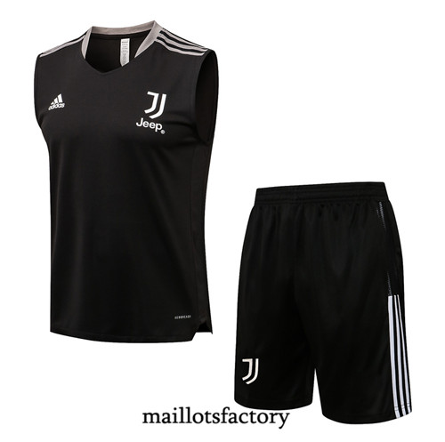 Achat Kit d'entrainement Maillot du Juventus Debardeur 2021/22 Gris foncé