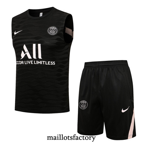 Achat Kit d'entrainement Maillot du PSG Debardeur 2021/22 Noir