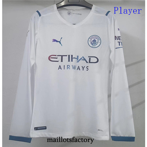 Achat Maillot de Player Manchester City 2021/22 Exterieur Manche Longue