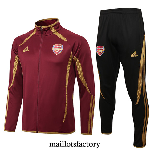 Achat Veste Survetement du Arsenal 2021/22 BordeauX