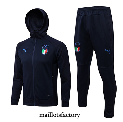 Achat Veste Survetement du Italie 2021/22 à Capuche Bleu Marine