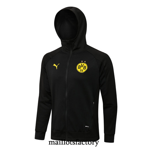 Achat Veste Sweat à capuche Borussia Dortmund 2021/22 Noir