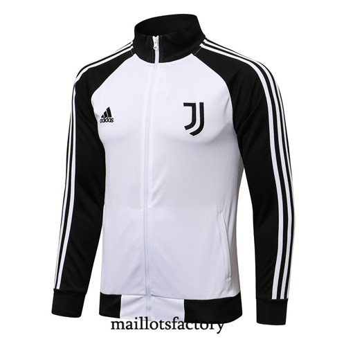 Achat Veste foot Juventus 2021/22 Blanc/Noir