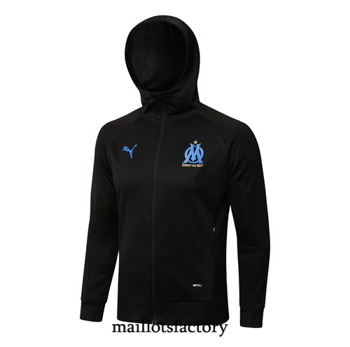 Achat Veste Sweat à capuche Marseille 2021/22 Noir