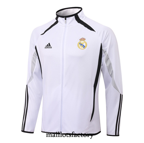 Achat Veste foot Real Madrid 2021/22 Co-brandé Blanc