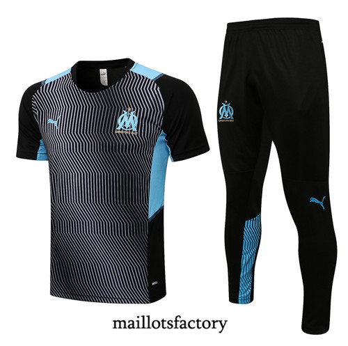 Achat Kit d'entrainement Maillot du Marseille 2022/23 Noir/Gris