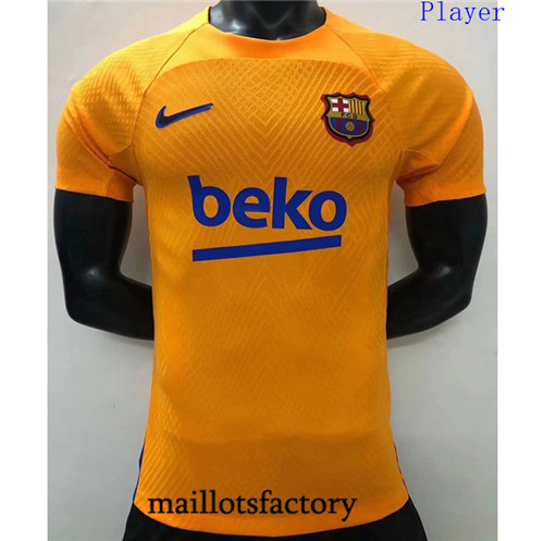 Achat Maillot de Player Barcelone 2022/23 training Jaune