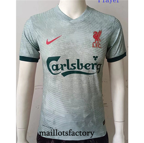 Achat Maillot de Player Liverpool 2022/23 Gris Vert