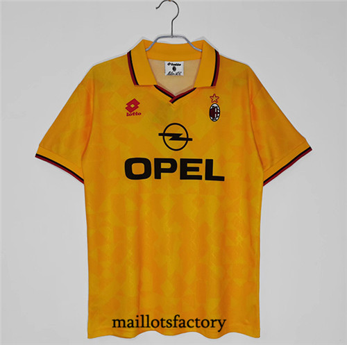 Achat Maillot du Retro AC Milan Maillot Jaune