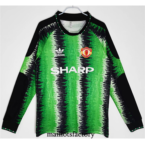 Achat Maillot du Retro Manchester United Gardien de but Manche Longue 1990-91