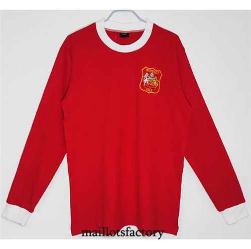 Achat Maillot du Retro Manchester United Domicile Manche Longue 1963