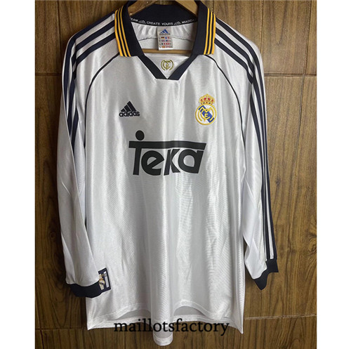 Achat Maillot du Retro Real Madrid Manche Longue 2000