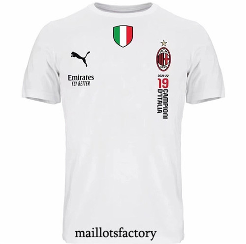 Achat Maillot du AC Milan T-shirt 2022/23 Blanc Y1135