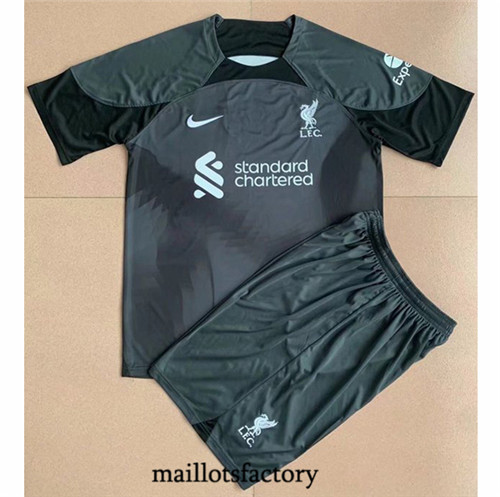 Achat Maillot du Liverpool Enfant Gardien de but Noir 2022/23 Y307