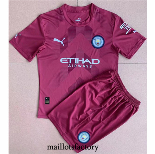 Achat Maillot du Manchester City Enfant 2022/23 Gardien de but Rouge Y318