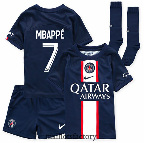 Achat Maillot du PSG Enfants 2022/23 Domicile Mbappé 7 Y335