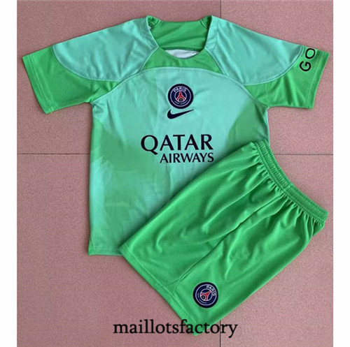 Achat Maillot du PSG Enfant 2022/23 Gardien de but Vert Y337