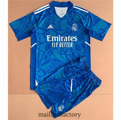 Achat Maillot du Real Madrid Enfant 2022/23 Gardien De But Bleu Y349