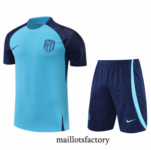 Achat Maillot Kit d'entrainement du Atletico Madrid 2022/23 Bleu Y589