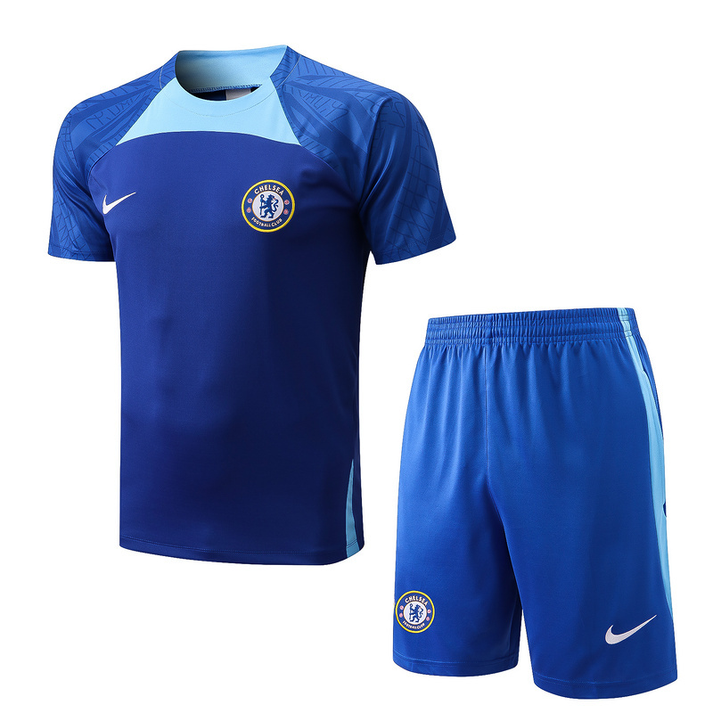 Achat Maillot Kit d'entrainement du Chelsea 2022/23 Bleu Y648