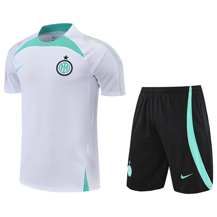 Achat Maillot Kit d'entrainement du Inter Milan 2022/23 Blanc Y659