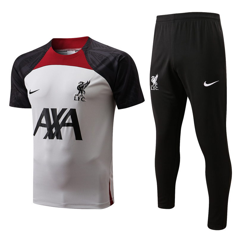 Achat Maillot Kit d'entrainement du Liverpool 2022/23 Blanc Y685