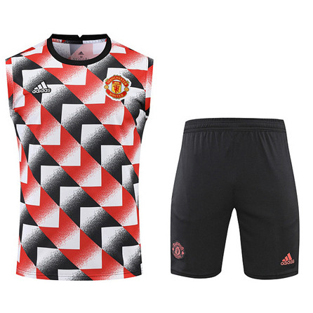 Achat Maillot Kit d'entrainement du Manchester United Debardeur 2022/23 Y700