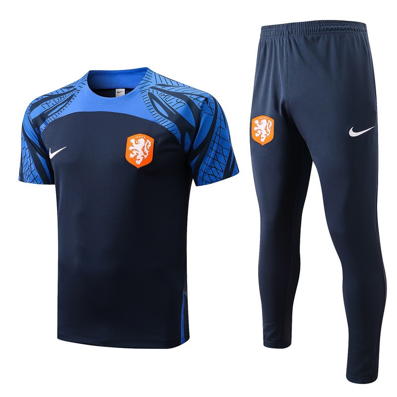 Achat Maillot Kit d'entrainement du Pays-Bas 2022/23 Bleu Y714