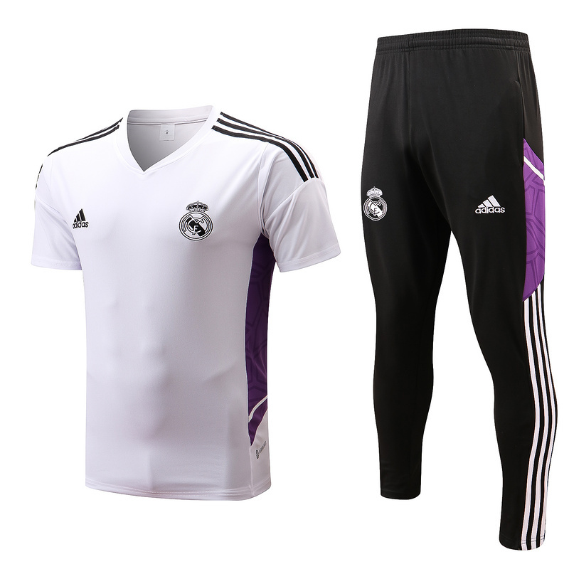 Achat Maillot Kit d'entrainement du Real Madrid 2022/23 Blanc Y750