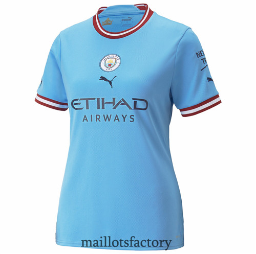 Achat Maillot du Manchester City Femme 2022/23 Domicile Y954