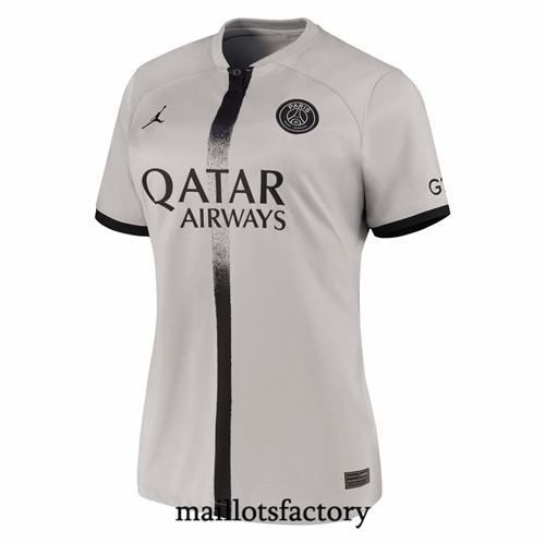 Achat Maillot du PSG Femme 2022/23 Exterieur Gris Y552