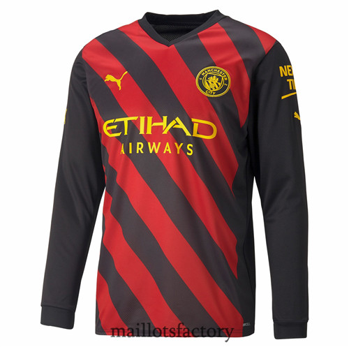 Achat Maillot du Manchester City 2022/23 Exterieur Manche Longue Y957